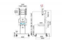 ハヤミ(HAYAMI) ディスプレイスタンド　PH-815　(55V型くらいまで対応)